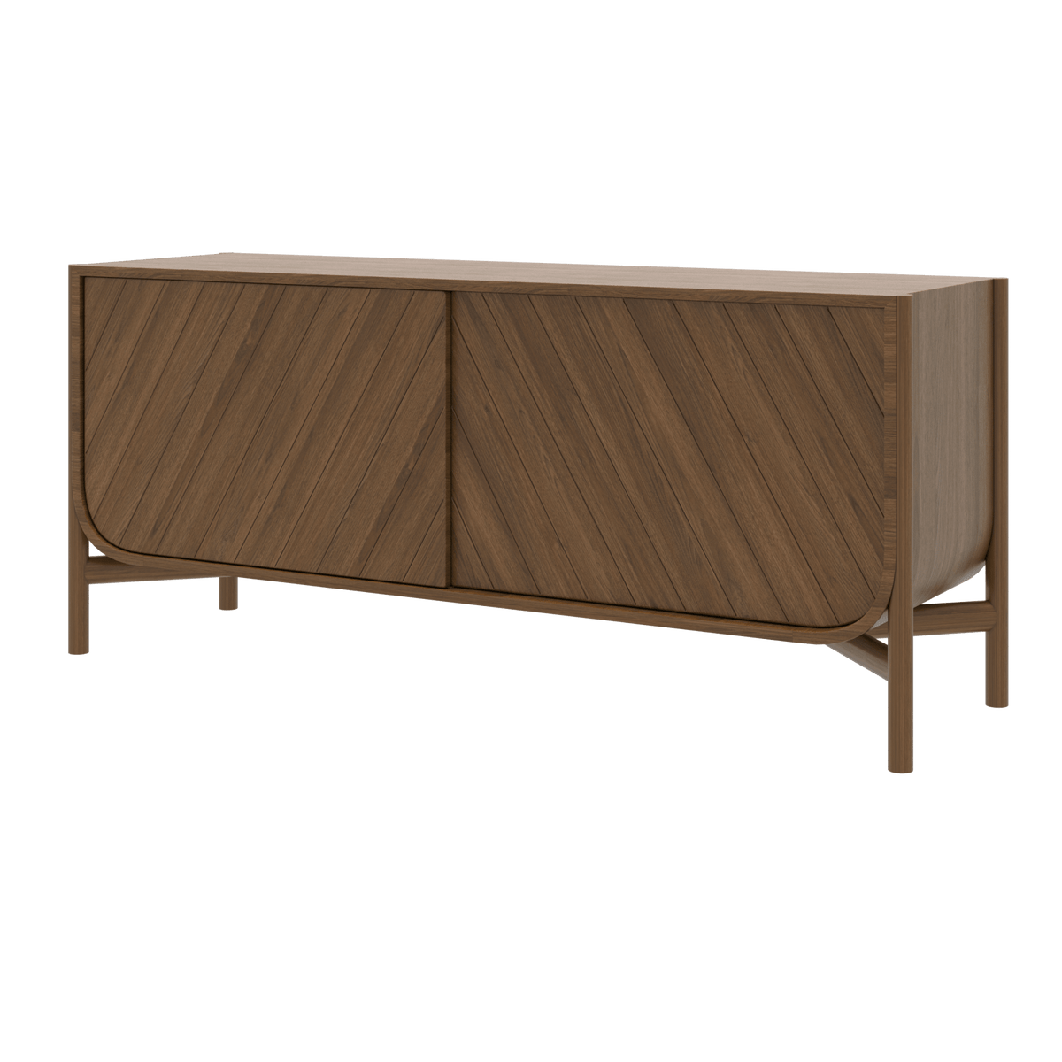 Buffet en chêne teinté 155 x 45 x 65 cm Marius - Hartô - The Cool Republic