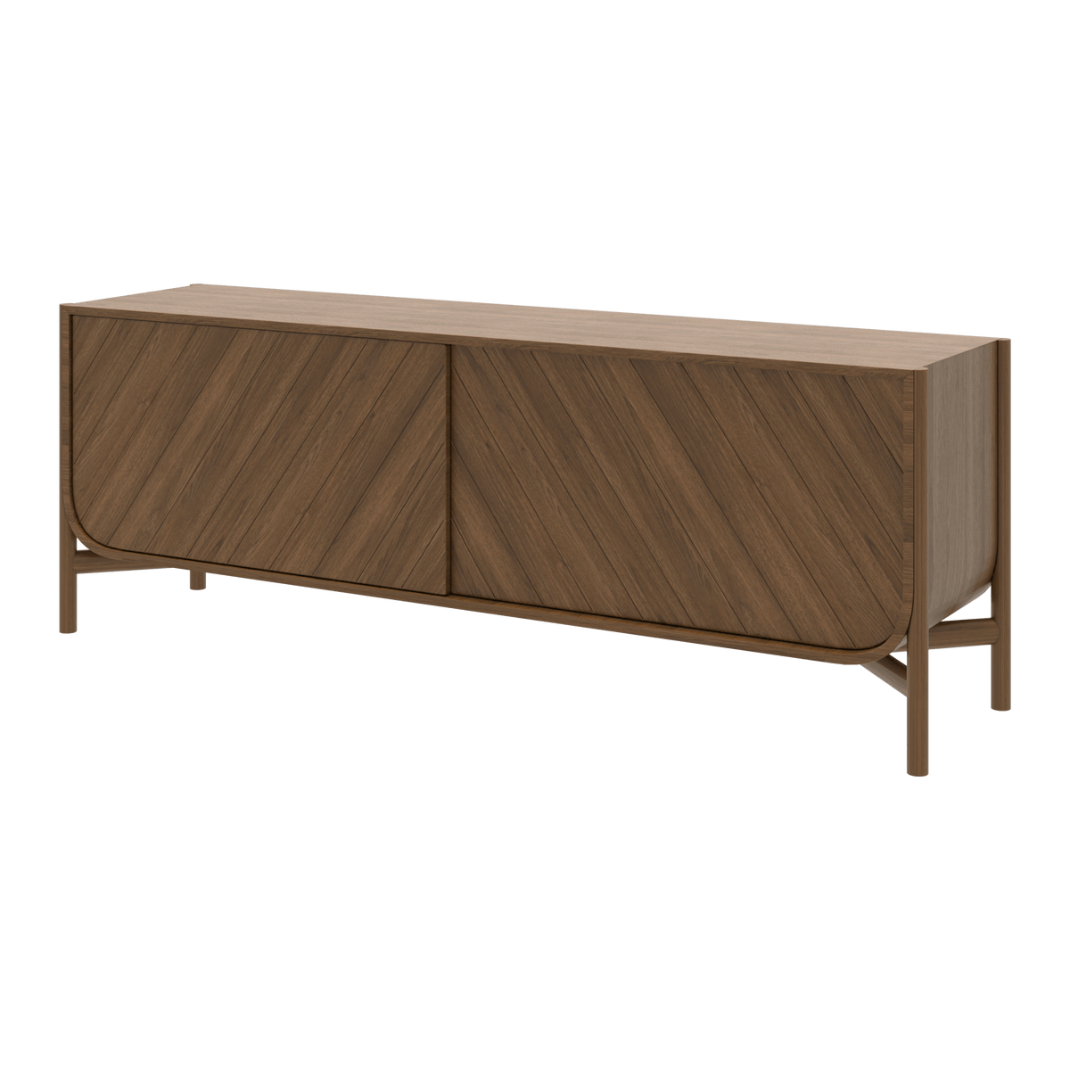 Sideboard in stained oak 185 x 45 x 65 cm Marius - Hartô - The Cool Republic