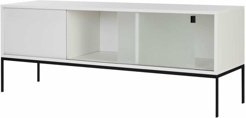 Buffet en mdf et acier gris Met Media - noo.ma - The Cool Republic