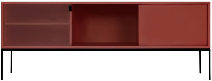 Buffet en mdf et acier terracotta Met Media - noo.ma - The Cool Republic