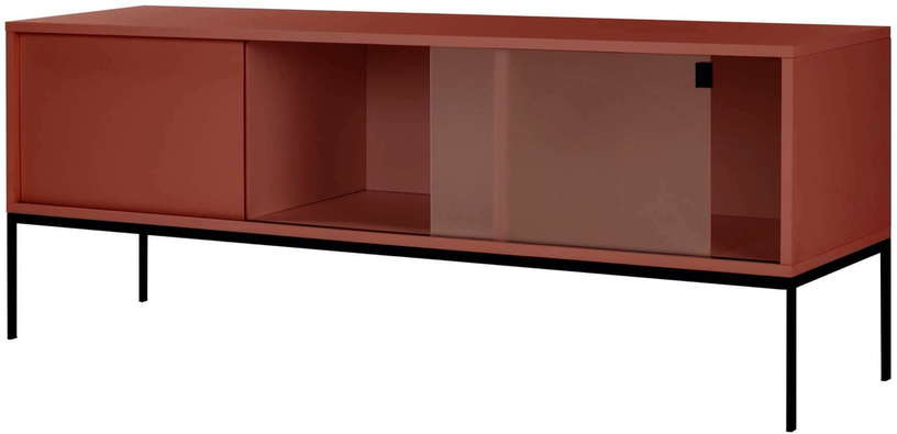 Buffet en mdf et acier terracotta Met Media - noo.ma - The Cool Republic