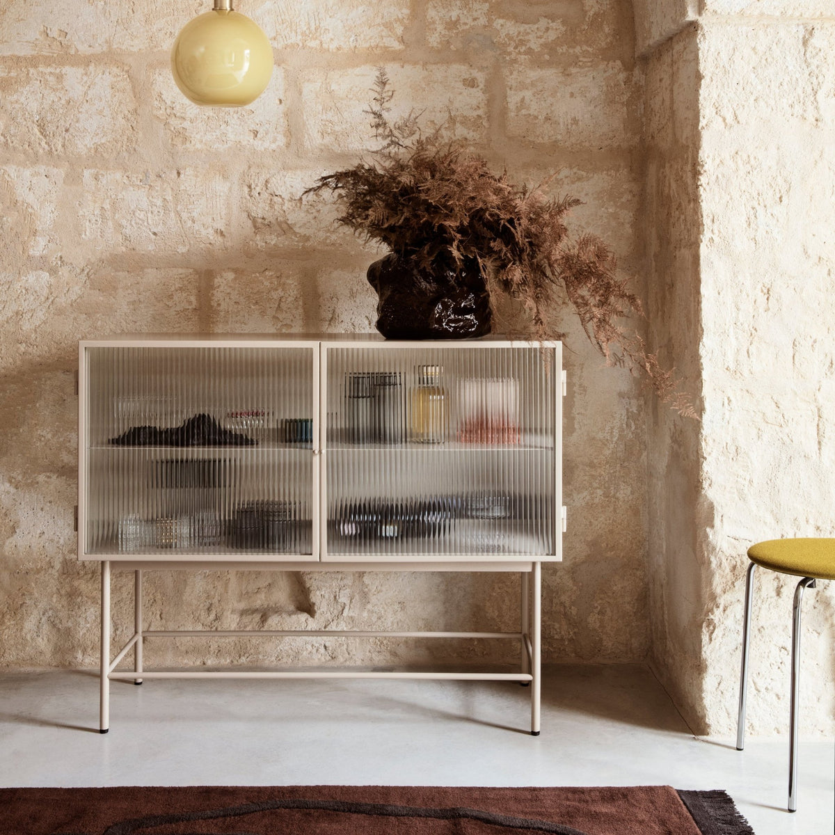 Buffet en métal beige Haze - Ferm Living - The Cool Republic