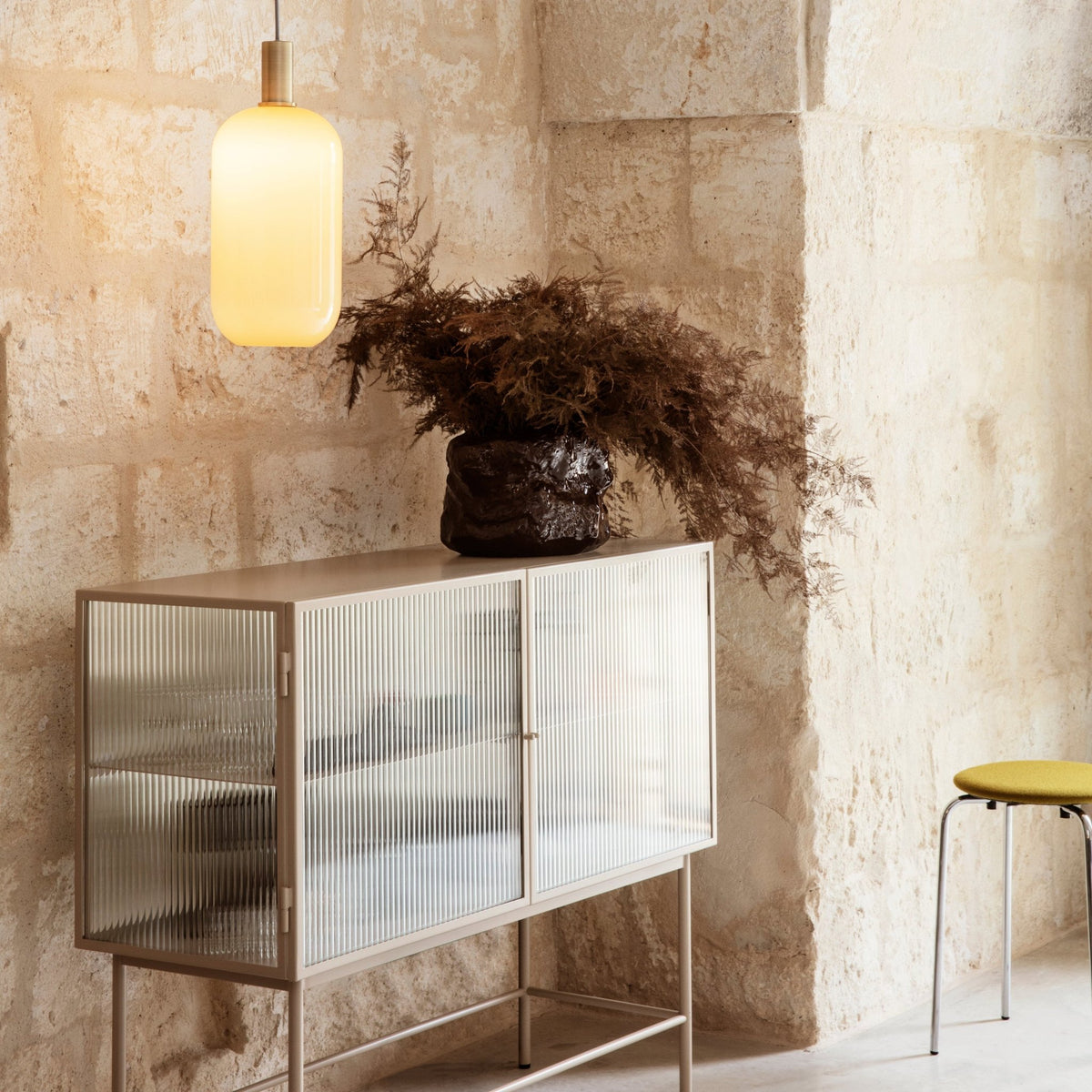 Buffet en métal beige Haze - Ferm Living - The Cool Republic