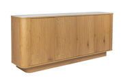 Buffet haut en bois de chêne 180x40x75cm Oréa - The Cool Republic - The Cool Republic