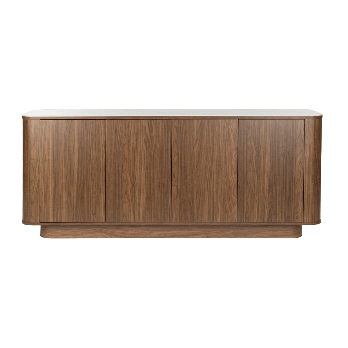 Buffet haut en bois de noyer 180x40x75cm Oréa - The Cool Republic - The Cool Republic