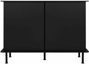 Buffet haut en particules de bois et acier noir volcanique Suumo - noo.ma - The Cool Republic