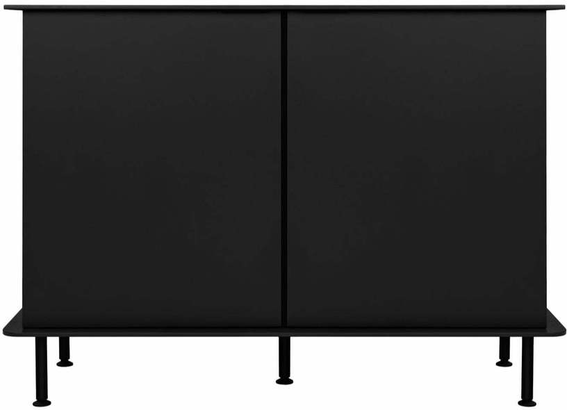 Buffet haut en particules de bois et acier noir volcanique Suumo - noo.ma - The Cool Republic