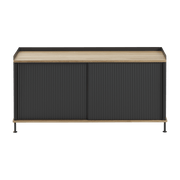 Buffet noir et chêne 124 cm Enfold - Muuto - The Cool Republic