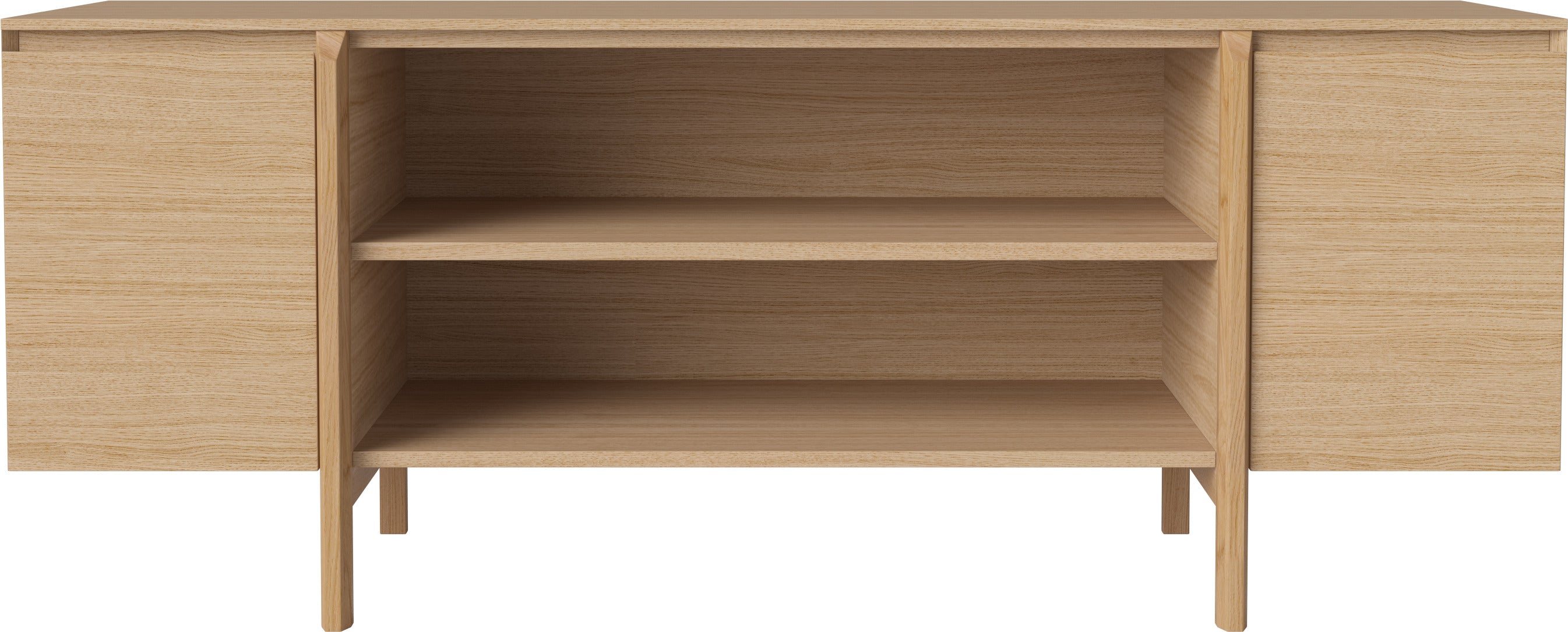 Buffet ouvert en chêne huilé 180cm Daia - Bolia