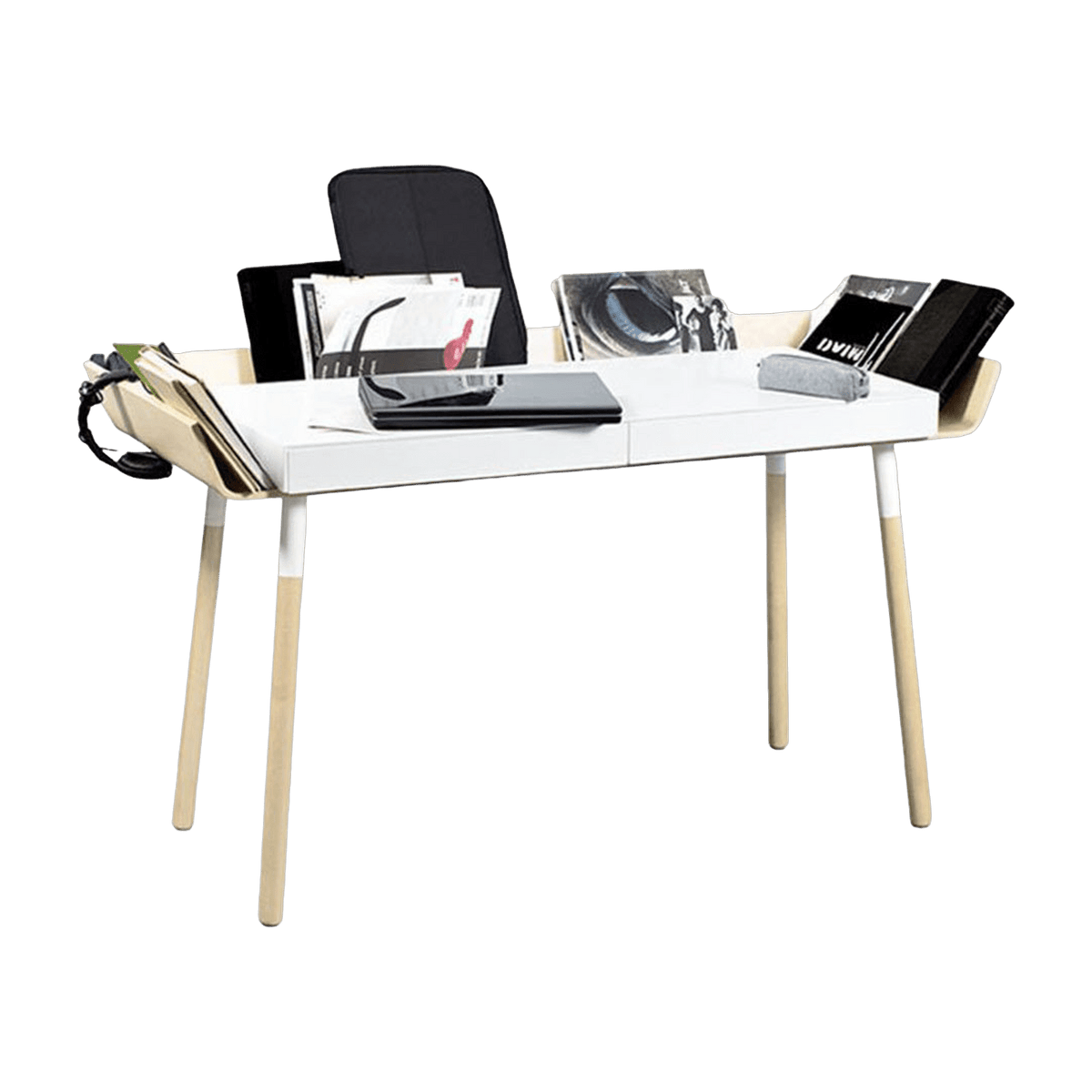 Bureau 2 tiroirs blanc My Writing Desk - Emko - The Cool Republic