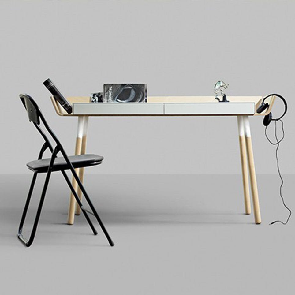 Bureau 2 tiroirs blanc My Writing Desk - Emko - The Cool Republic