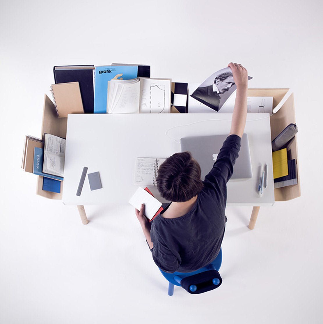 Bureau 2 tiroirs noir My Writing Desk - Emko - The Cool Republic