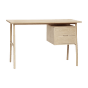 Bureau avec 2 tiroirs en chêne clair - Hübsch - The Cool Republic