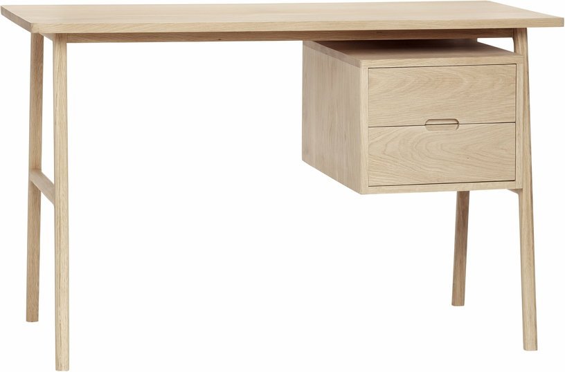 Bureau avec 2 tiroirs en chêne clair - Hübsch - The Cool Republic