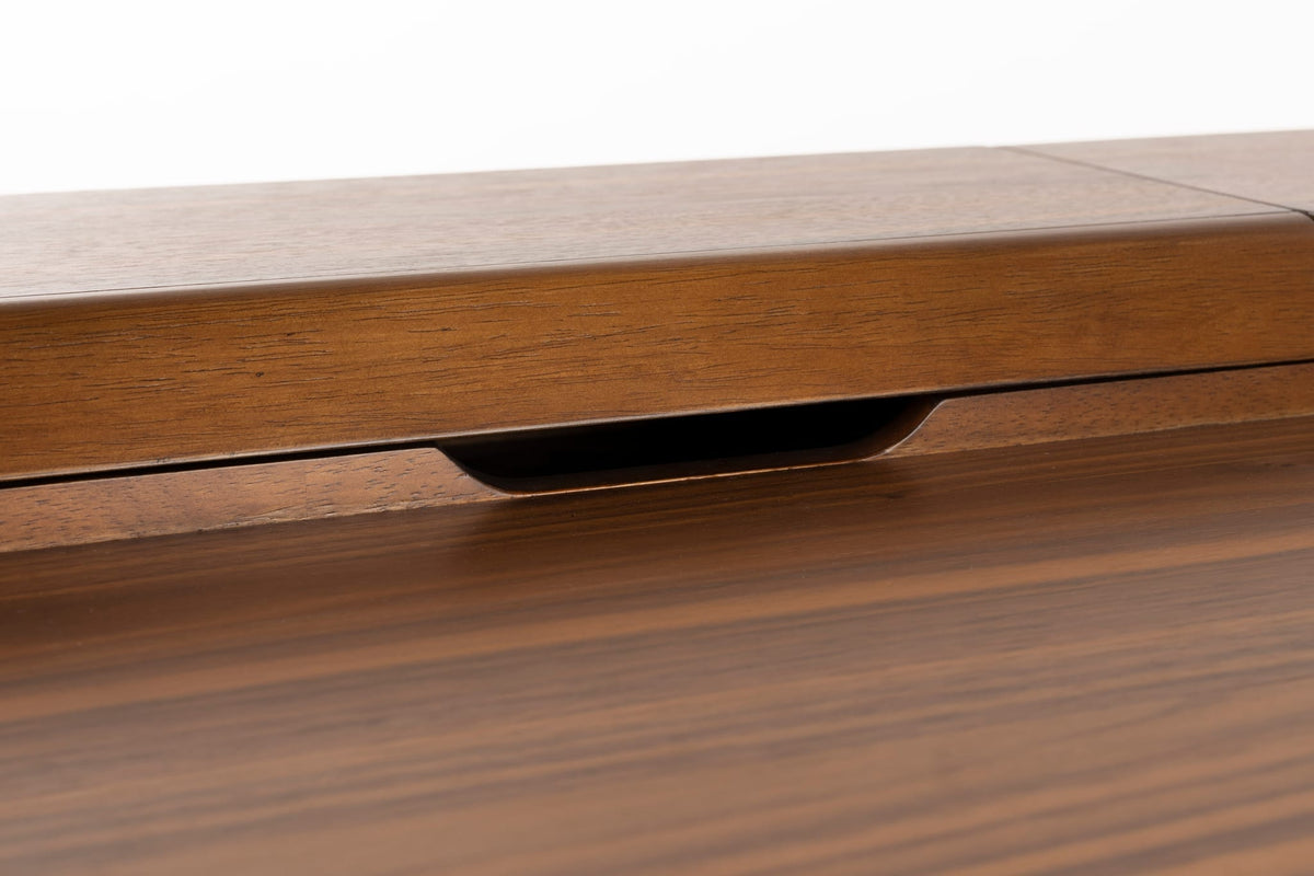 Bureau avec tiroirs en noyer marron 70x120x81cm Kaat - Zuiver — vue 9