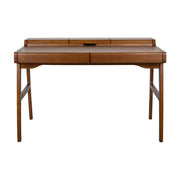 Bureau avec tiroirs en noyer marron 70x120x81cm Kaat - Zuiver