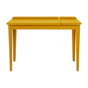 Bureau en acier jaune moutarde mat 105 cm Clapet - Tolix - The Cool Republic