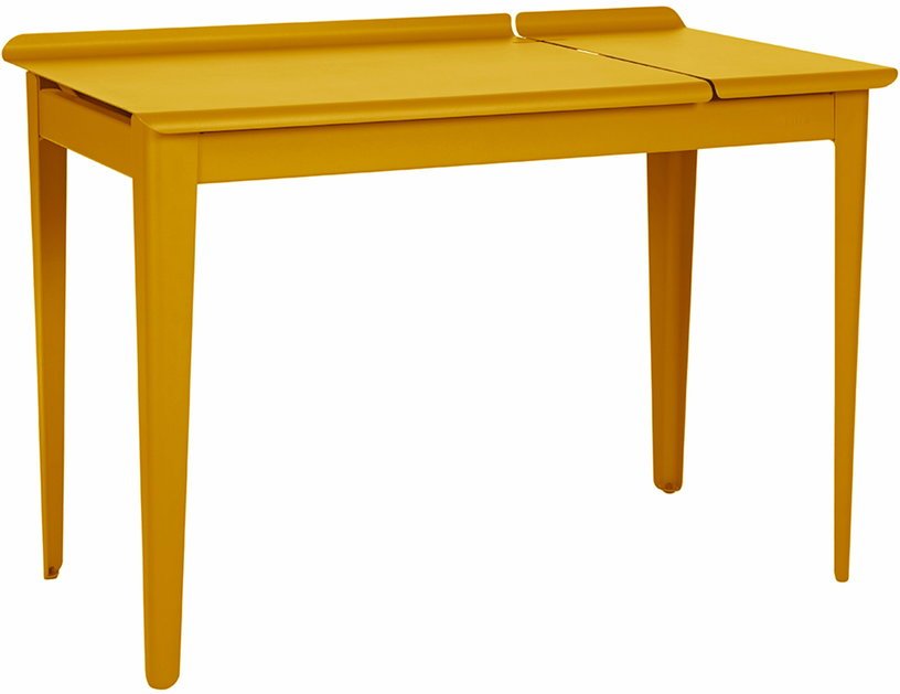 Bureau en acier jaune moutarde mat 105 cm Clapet - Tolix - The Cool Republic
