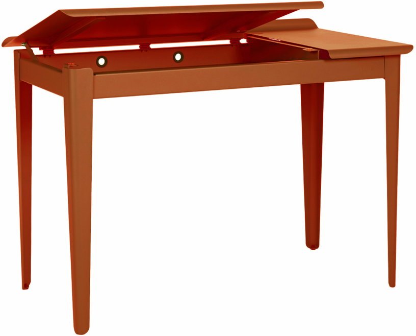 Bureau en acier terracotta mat fine texture 105 cm Clapet - Tolix - The Cool Republic