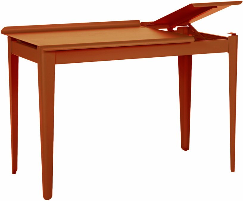 Bureau en acier terracotta mat fine texture 105 cm Clapet - Tolix - The Cool Republic