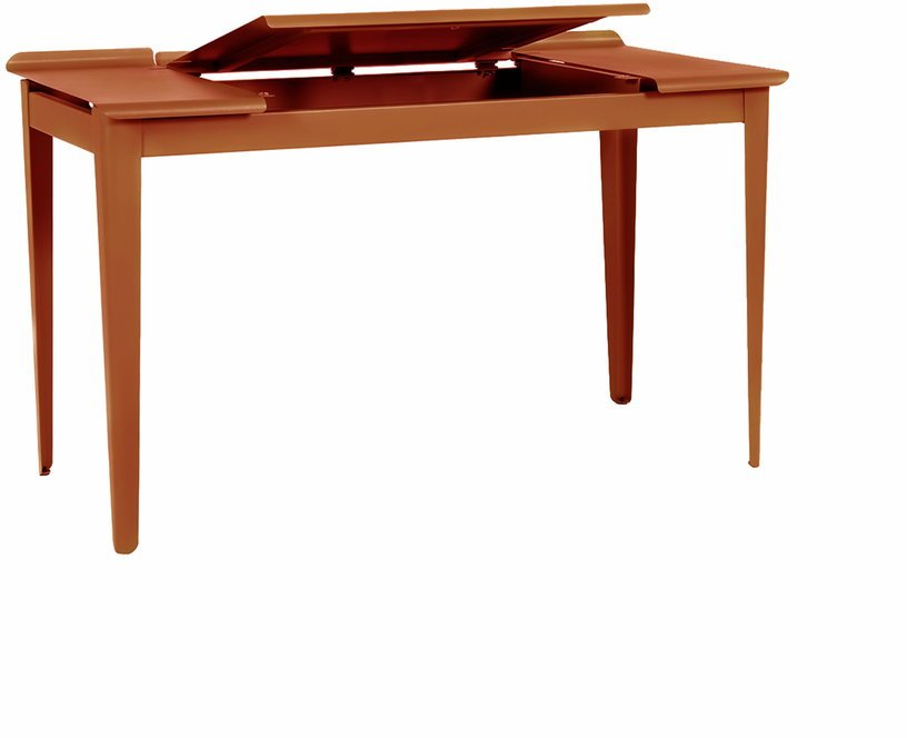 Bureau en acier terracotta mat fine texture 130 cm Clapet - Tolix - The Cool Republic