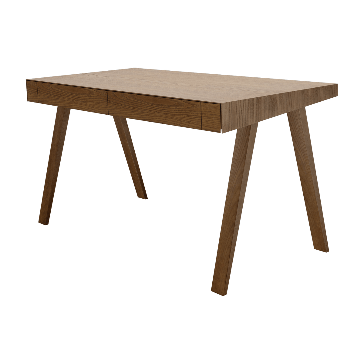Bureau en bois foncé lituanien 140 cm 4.9 Drawers - Emko - The Cool Republic
