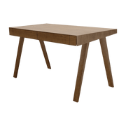 Bureau en bois foncé lituanien 140 cm 4.9 Drawers - Emko - The Cool Republic