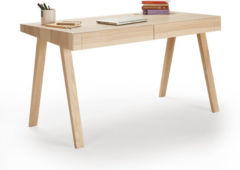 Bureau en bois lituanien 140 cm 4.9 Drawers - Emko - The Cool Republic