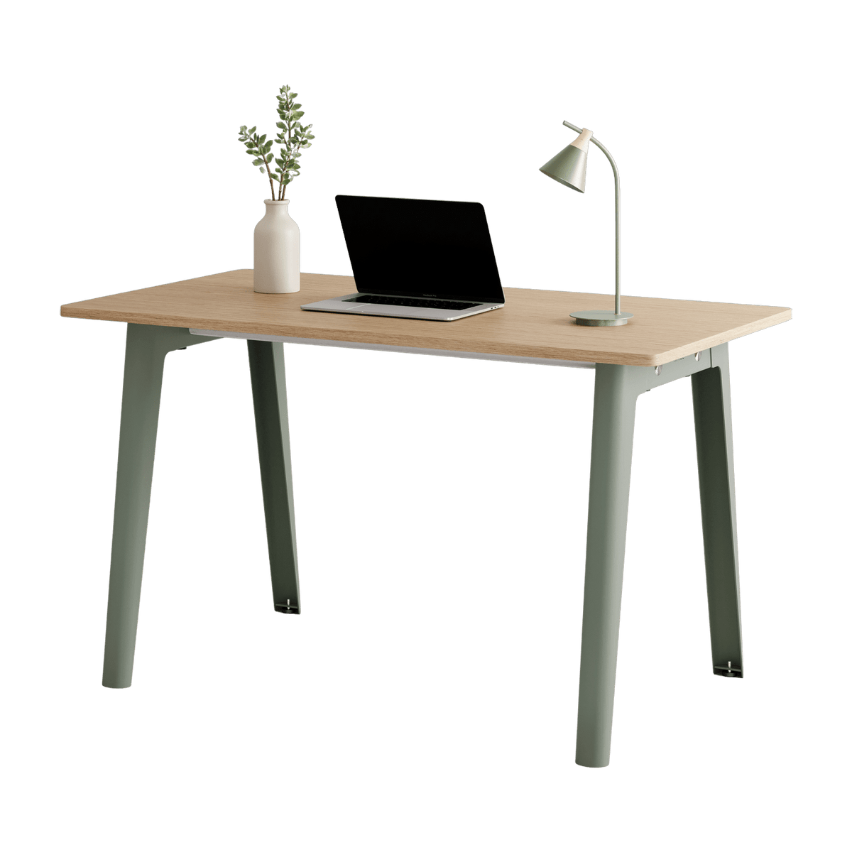 Bureau in eco-certified oak 130 x 70 cm with eucalyptus grey legs New Modern - Tiptoe - The Cool Republic