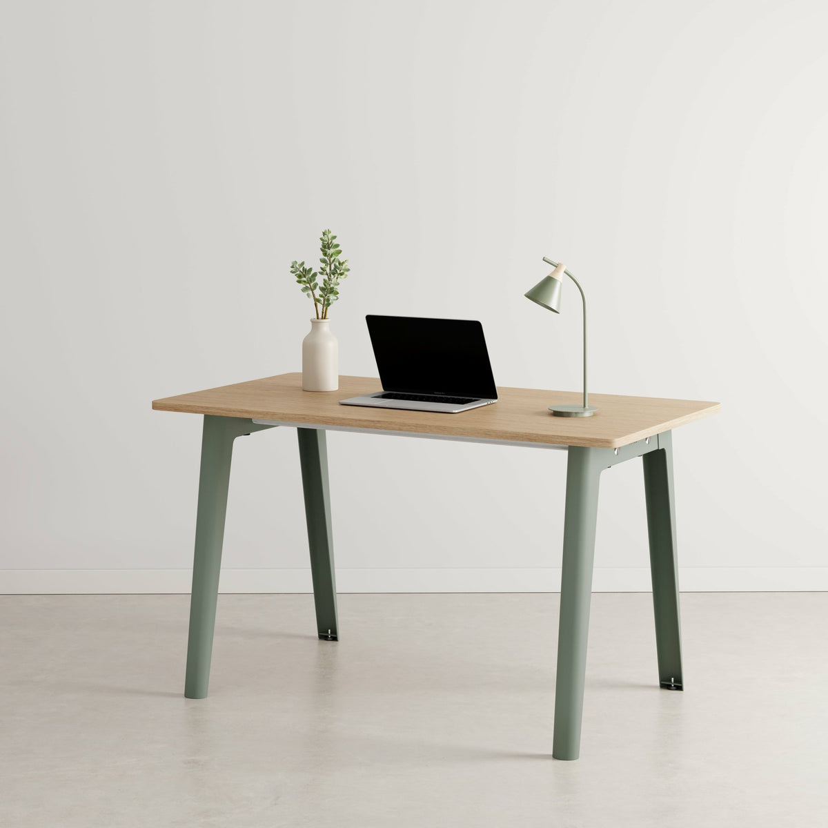 Bureau in eco-certified oak 130 x 70 cm with eucalyptus grey legs New Modern - Tiptoe - The Cool Republic