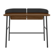 Bureau en chêne teinté et métal noir 100 x 60 x 81,5 cm Victor - Hartô - The Cool Republic