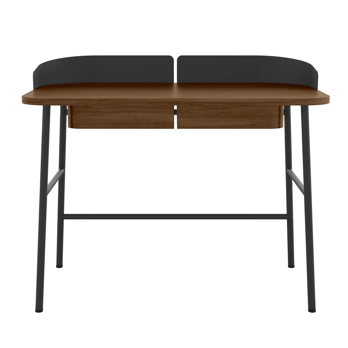 Bureau en chêne teinté et métal noir 100 x 60 x 81,5 cm Victor - Hartô - The Cool Republic