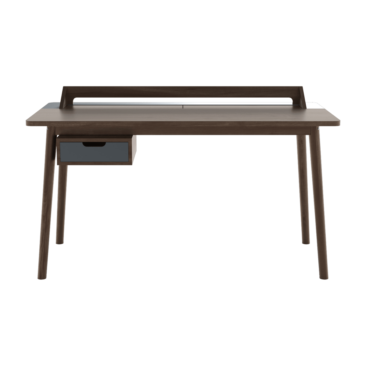 Bureau en noyer et tiroir gris ardoise Honoré - Hartô - The Cool Republic
