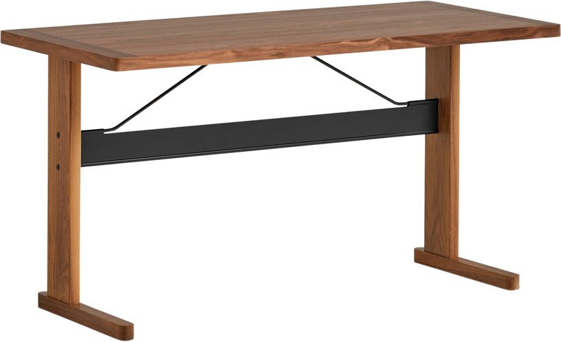 Bureau en noyer naturel et noir 140 cm Passerelle - Hay - The Cool Republic