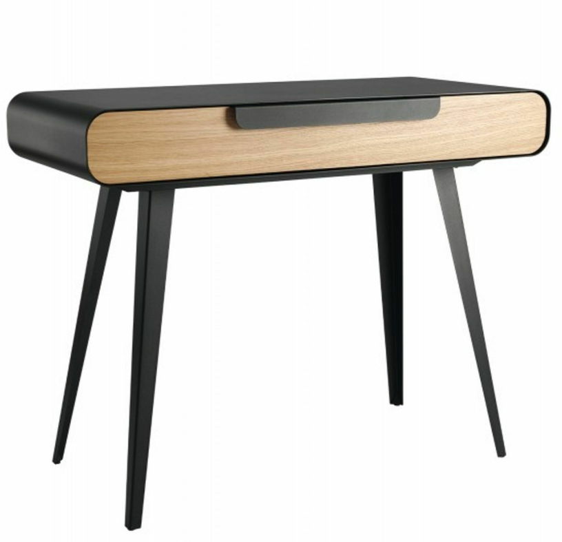 Bureau noir en bois et métal Kapriss - Resistub - The Cool Republic