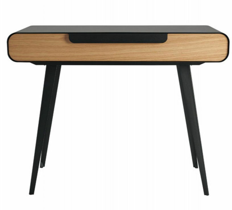 Bureau noir en bois et métal Kapriss - Resistub - The Cool Republic