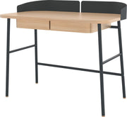 Bureau placage chêne et acier gris ardoise Victor - Hartô - The Cool Republic