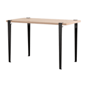 Bureau rectangulaire M Noma pieds noir graphite 75 cm - TIPTOE - The Cool Republic