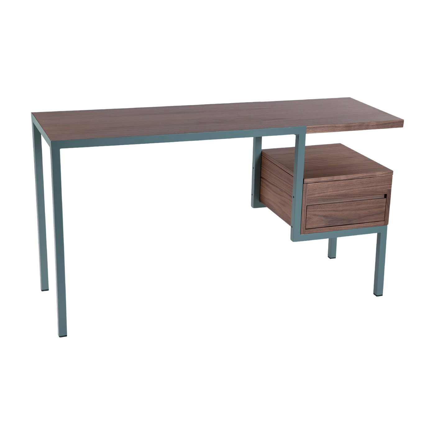Bureau vert en noyer Ktab Simple - Kann Design - The Cool Republic