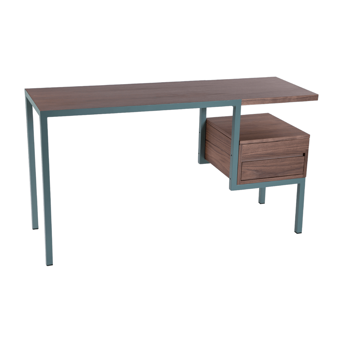 Bureau vert en noyer Ktab Simple - Kann Design - The Cool Republic