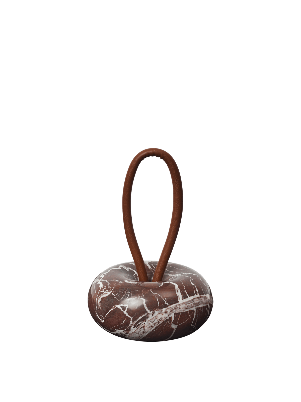 Butoir de porte rond en marbre rouge 14 cm Wa - Ferm Living - The Cool Republic