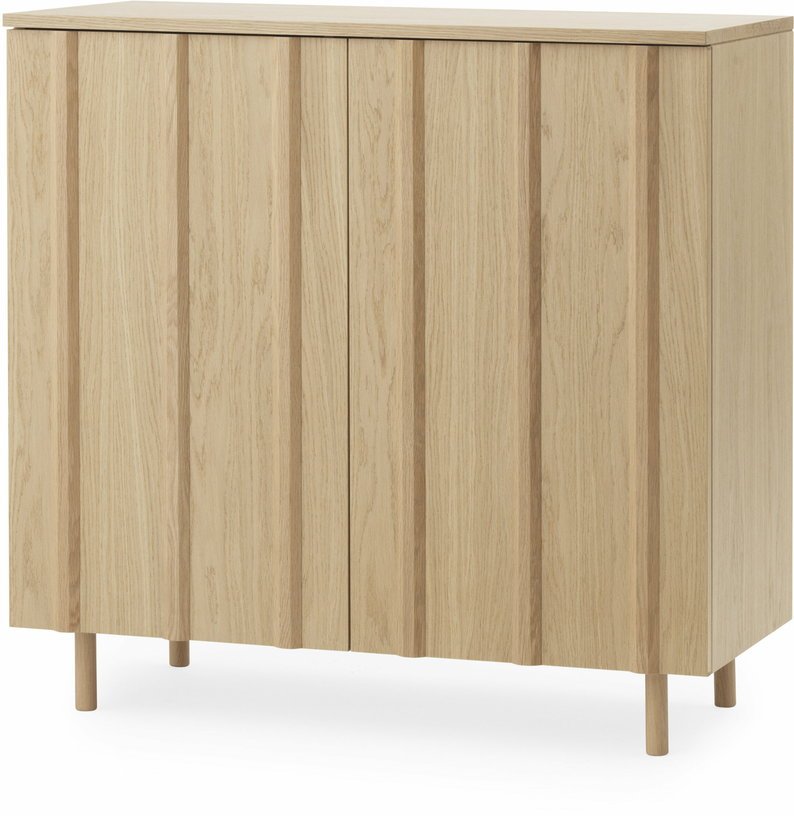 Cabinet bas chêne Rib Oak - Normann Copenhagen - The Cool Republic