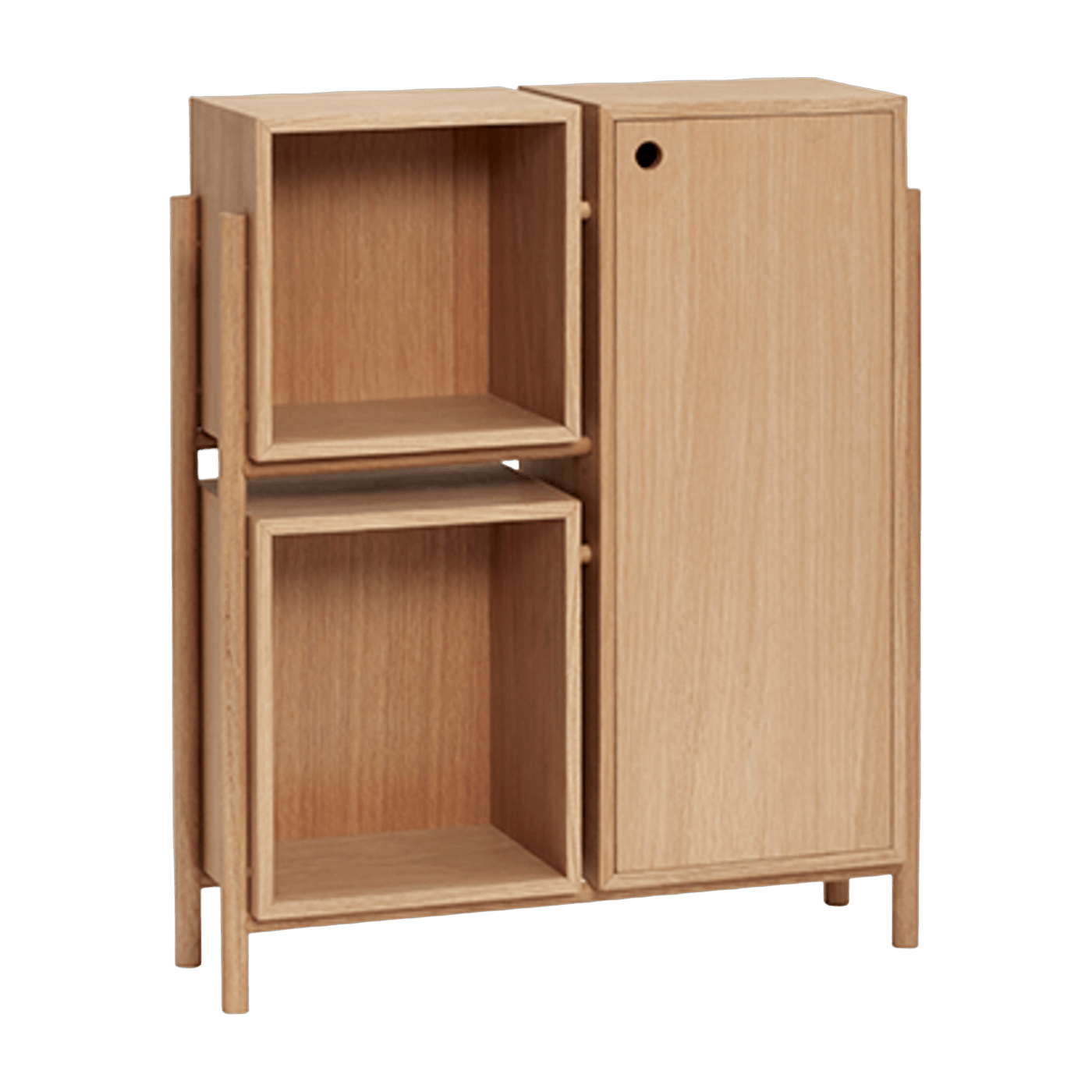Cabinet de rangement en chêne - Hübsch - The Cool Republic