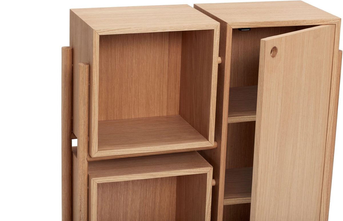 Cabinet de rangement en chêne - Hübsch - The Cool Republic
