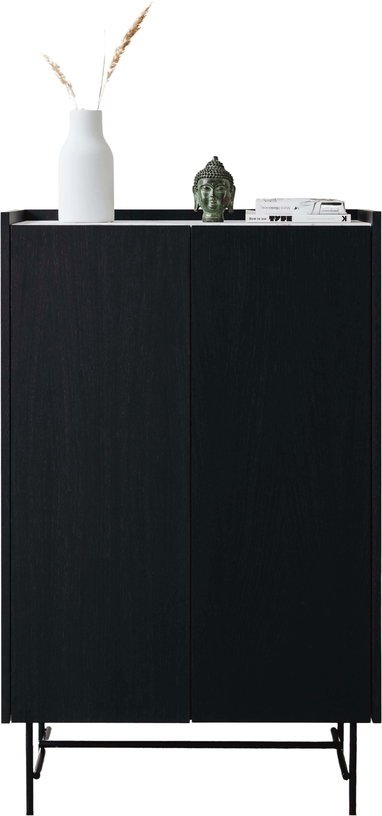 Cabinet en chêne graphite et marbre Forst - Un’common - The Cool Republic