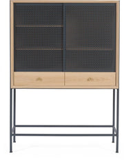 Cabinet en chêne gris ardoise Gabin - Hartô - The Cool Republic