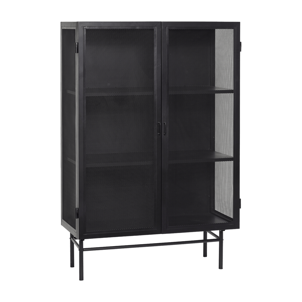 Cabinet en métal noir 100 cm - Hübsch - The Cool Republic