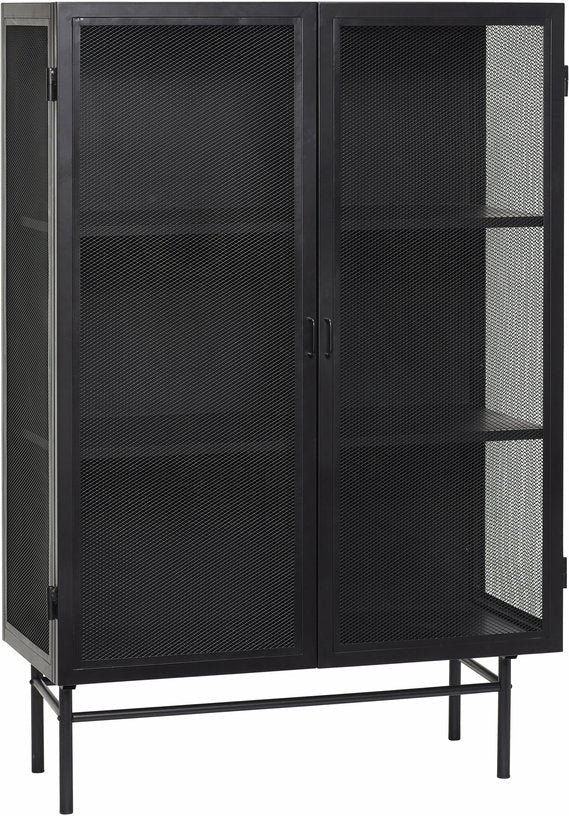 Cabinet en métal noir 100 cm - Hübsch - The Cool Republic