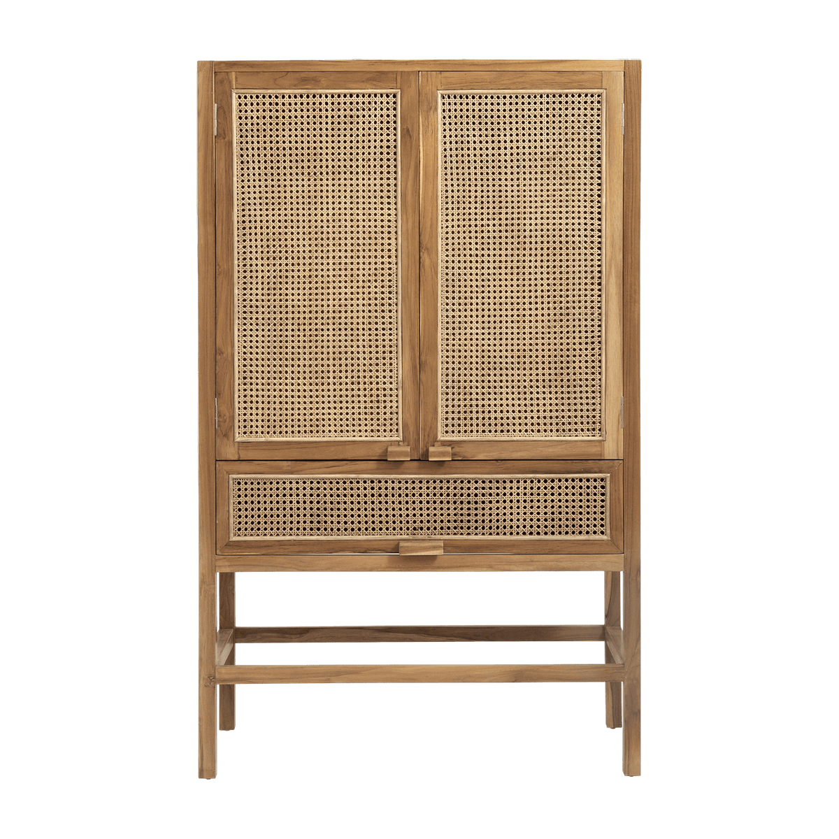 Cabinet en teck et cannage - Nordal - The Cool Republic