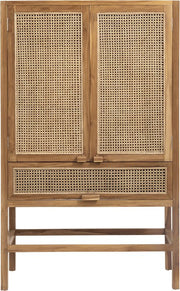Cabinet en teck et cannage - Nordal - The Cool Republic